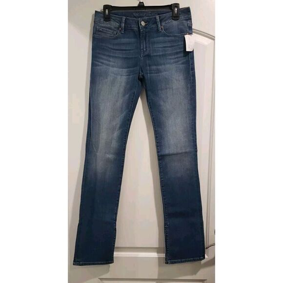 Mavi Jeans Sample New Fit Denim, Split Hem, Blue Medium Wash Size 27 /33 NWT - Picture 2 of 9